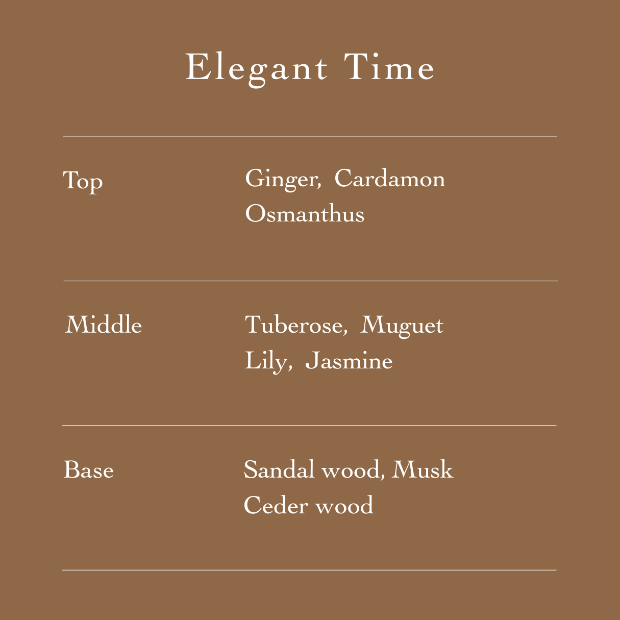エンライトハンドセラム - ELEGANT TIME -